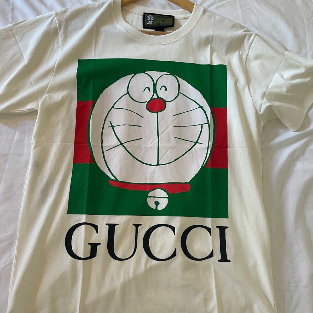 Gucci x Doraemon logo-print T-shirt